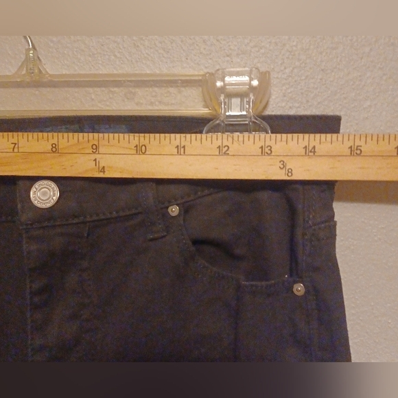 Indigo Rein Women's Jeans Midrise Black Size 11 W29/L32.5 Distressed Preowned - Picture 9 of 11